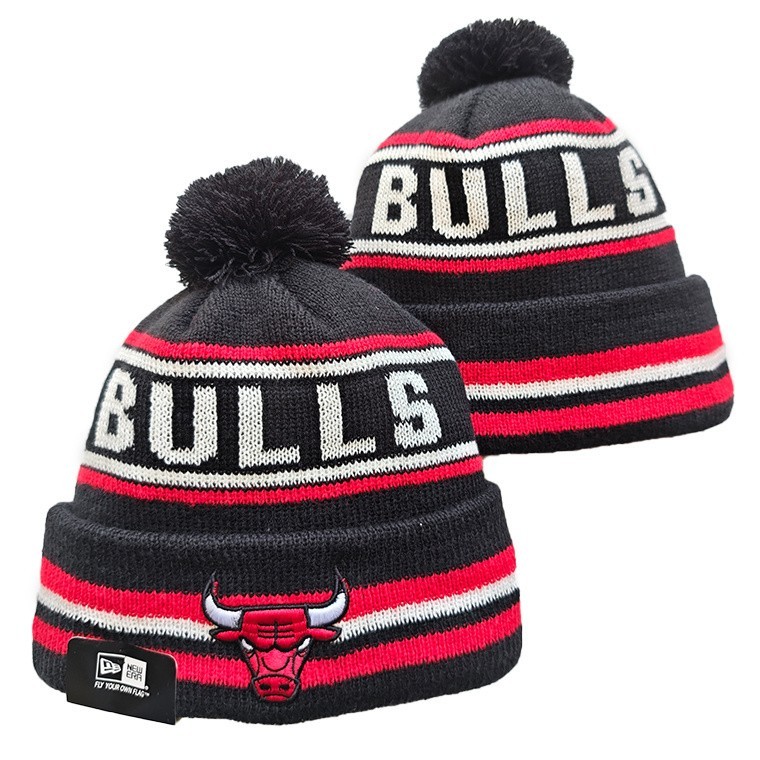 Unisex Adult Basketball Cuffed Knit Hat Fleece lined With Pom 25C