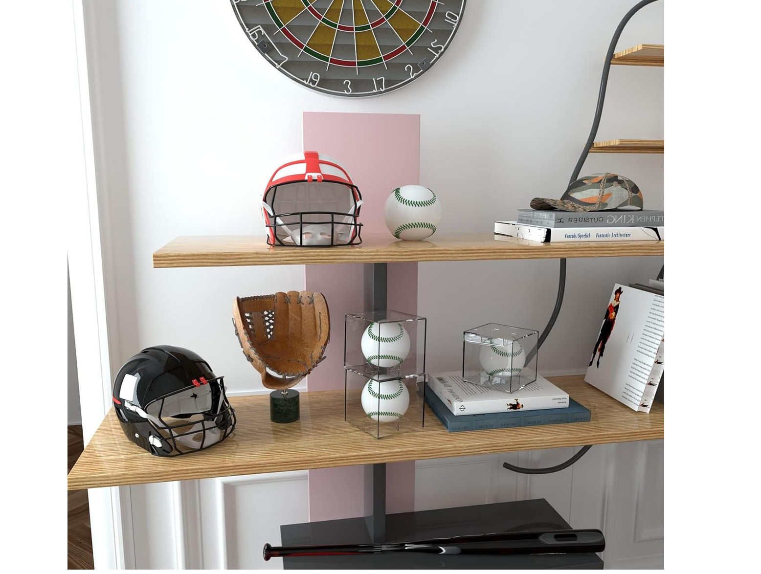 1PCS Baseball Display Case,Uv Protected Acrylic Baseball Boxes,Clear Cube Autogr