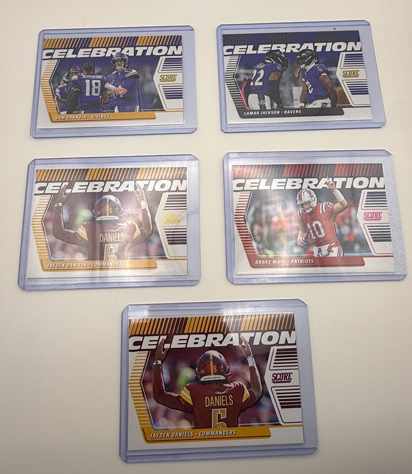 2025 Panini Score Football NFL Insert of CELEBRATION – You Pick! No Minimums!