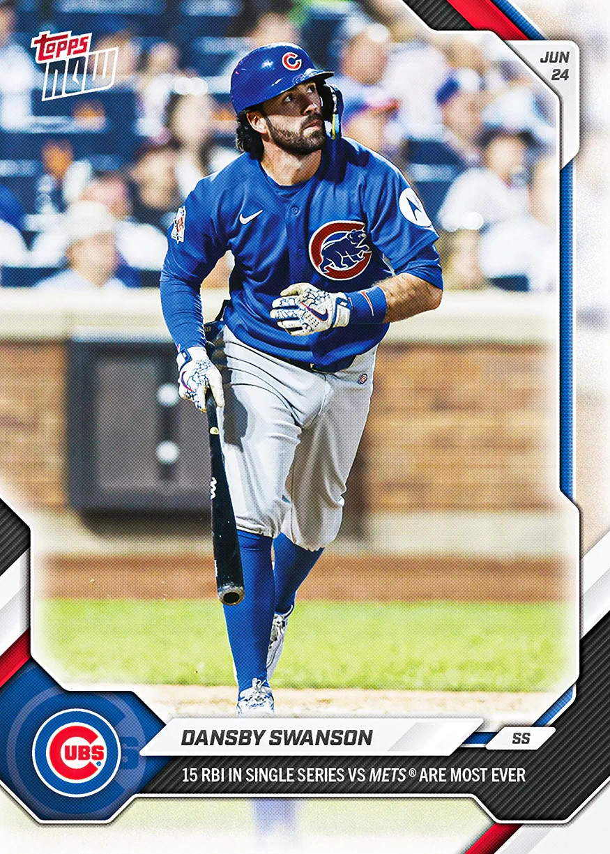 2026 Topps NOW DANSBY SWANSON 15 RBI vs. Mets Card #375 *PRESALE*