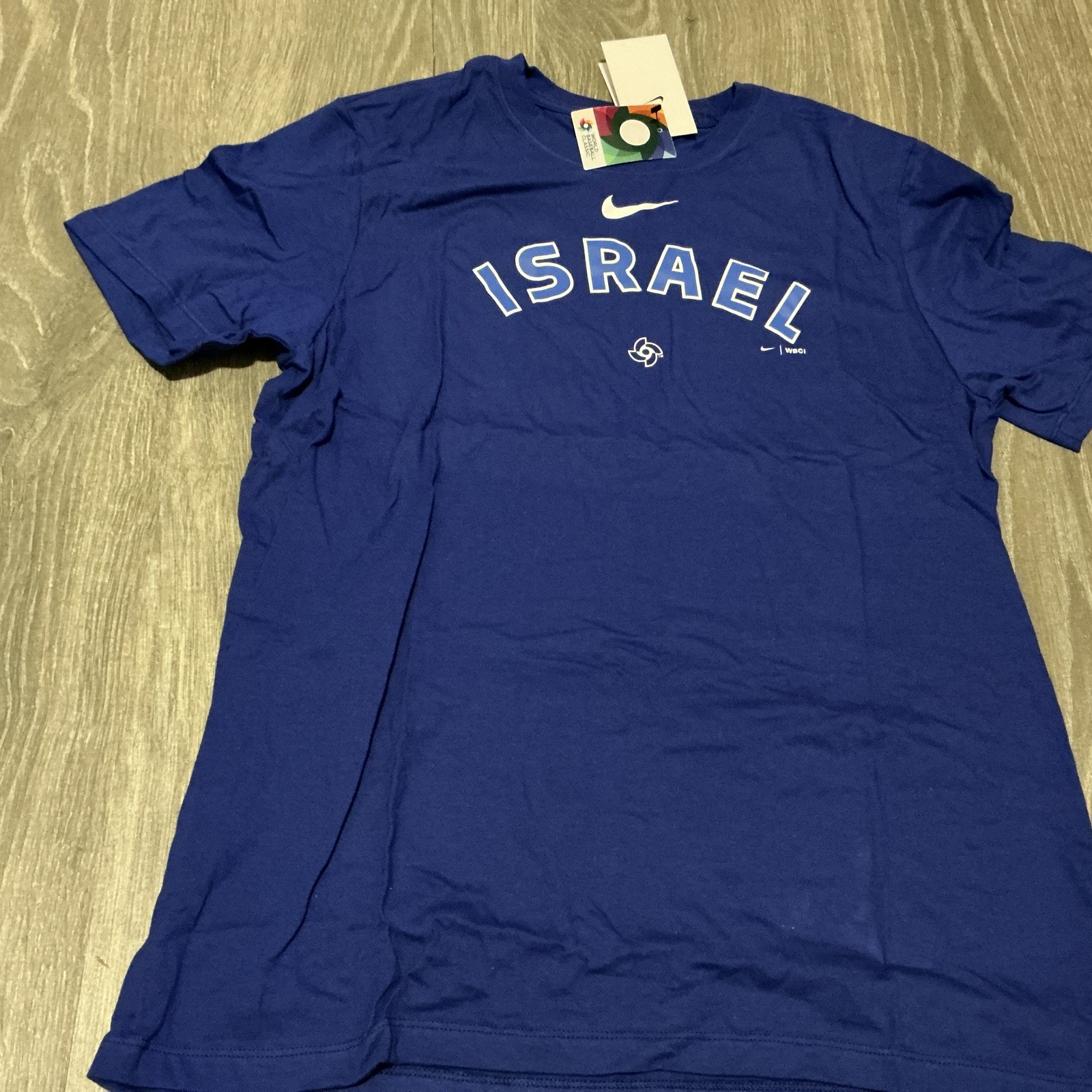 Nike Israel World Baseball Classic 2026 Shirt Blue Men’ Size: 2XL NWT