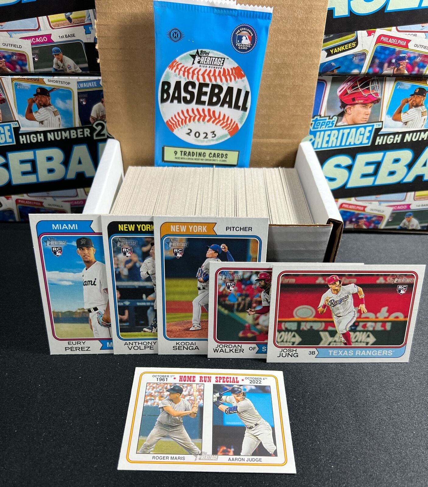 2023 Topps Heritage High Number Complete Set 200 Cards #501-#700