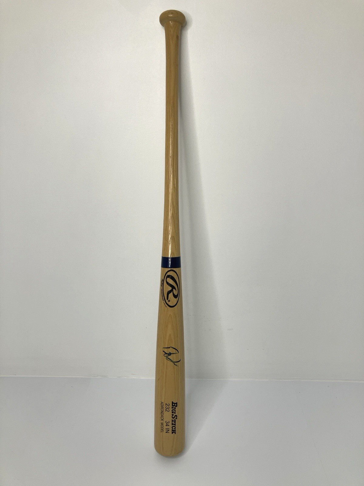 Rawlings Big Stick Bat Signed Professional Model Wood 34″ Unknown Autograph