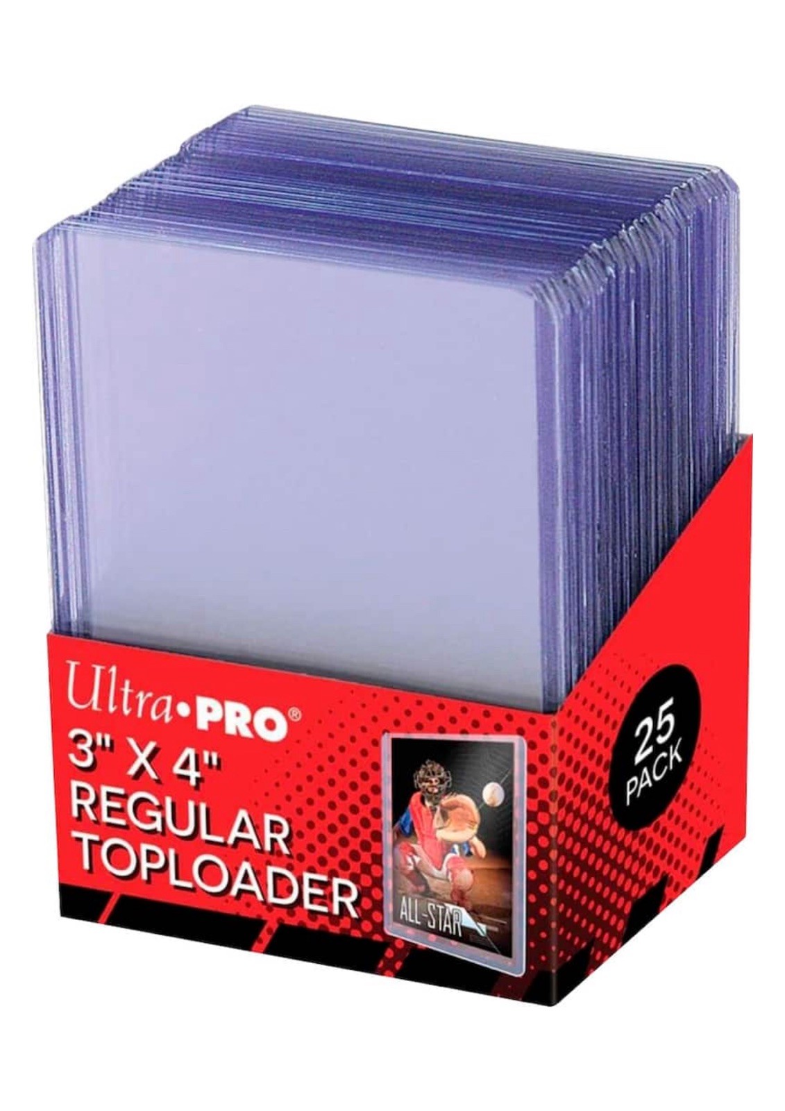Ultra Pro 25ct Top Loaders 3×4 Clear Rigid Card Holders Standard Size Sports TCG