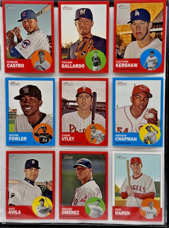 2012 Topps Heritage COMPLETE SET 1-500 + COMPLETE 57 Card Variation Set