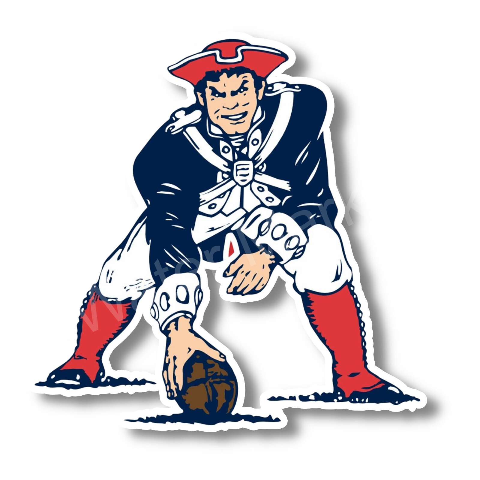 New England Patriots Vintage Vinyl Sticker Decal 12 Different Size Car Windows