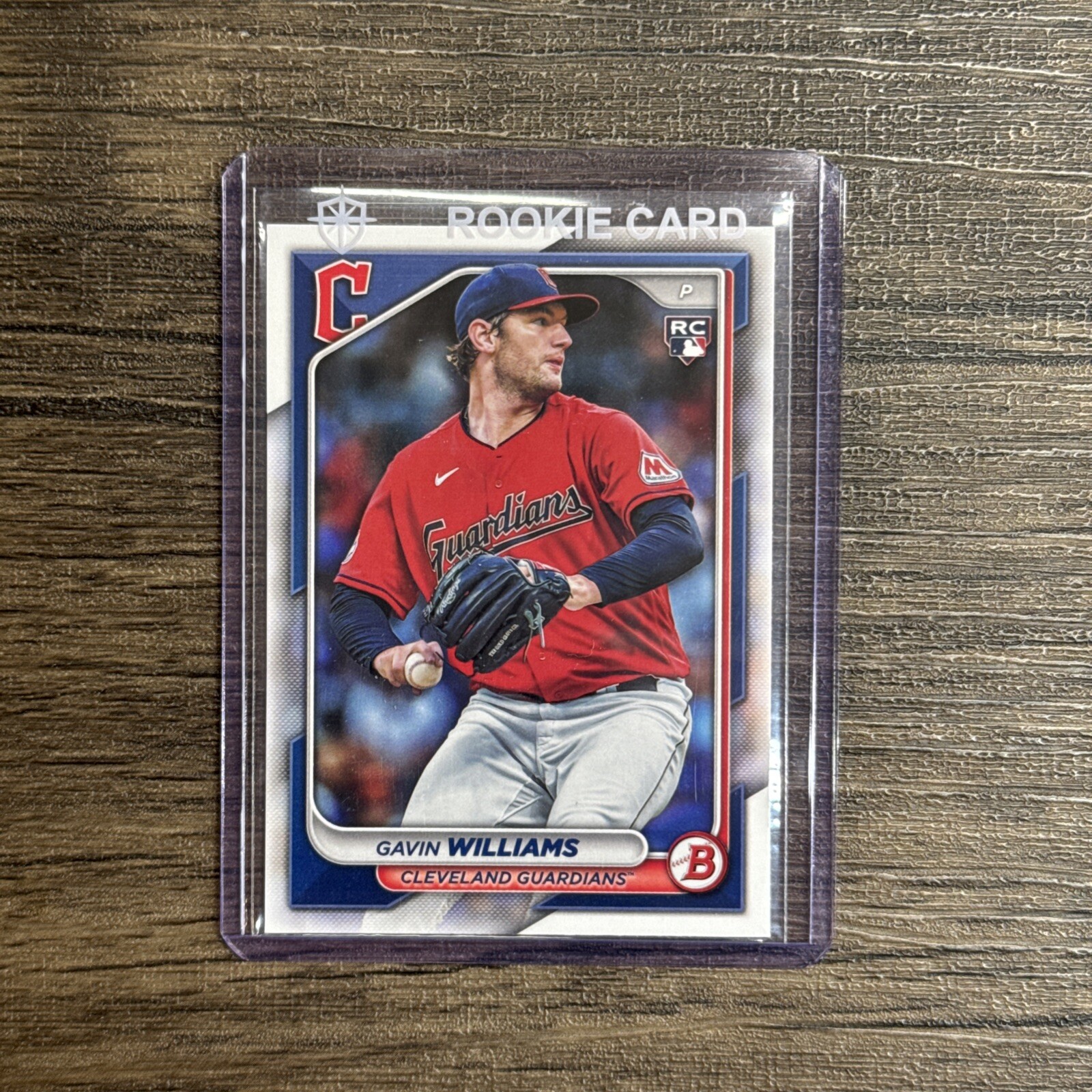 2024 BOWMAN GAVIN WILLIAMS ROOKIE CARD #66 Cleveland Guardians RC