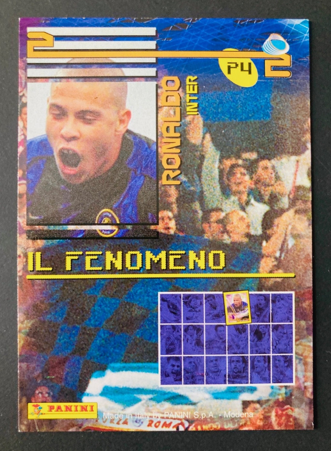 1999-00 Panini Calcio 2000 Series 2 # P4 Ronaldo Inter Milan puzzle card Brazil