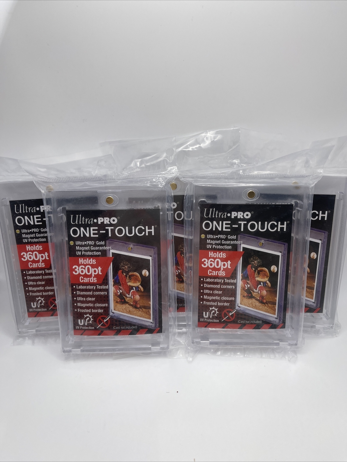 Ultra Pro One-Touch Thick Card 360pt Point Magnetic Card Holder, lot of 5 total