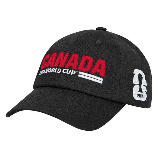 Outerstuff Canada FIFA World Cup 2026 Men’s Cap Black Red White Official