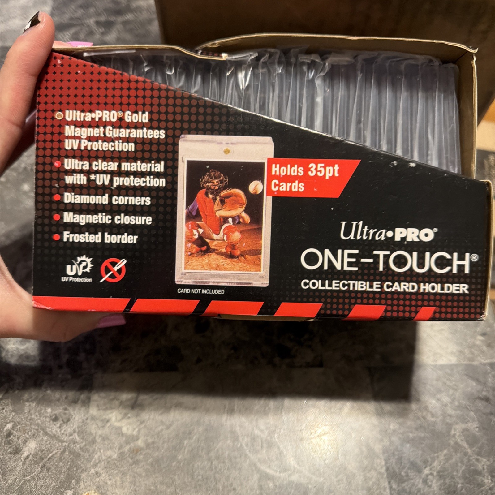 (23) NEW Ultra Pro 35pt UV One Touch Magnetic Card Holders