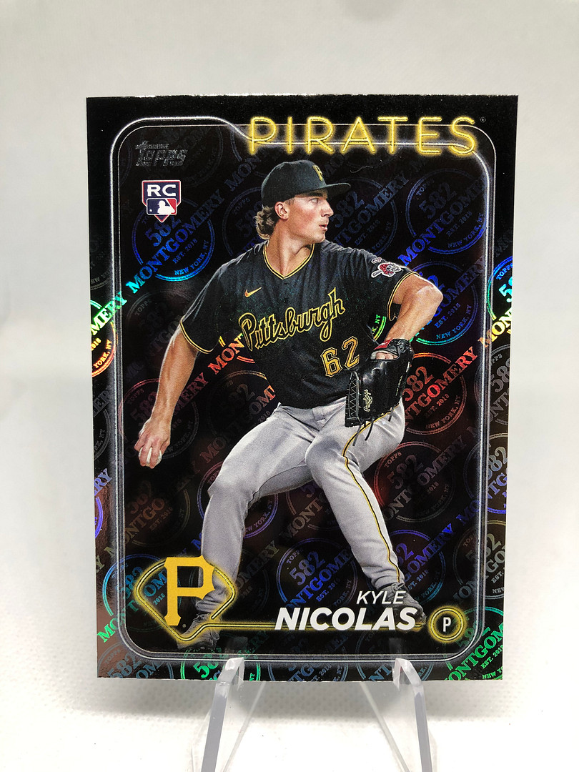 Kyle Nicolas 2024 Topps 582 Montgomery Club Foil Card #408 Pirates