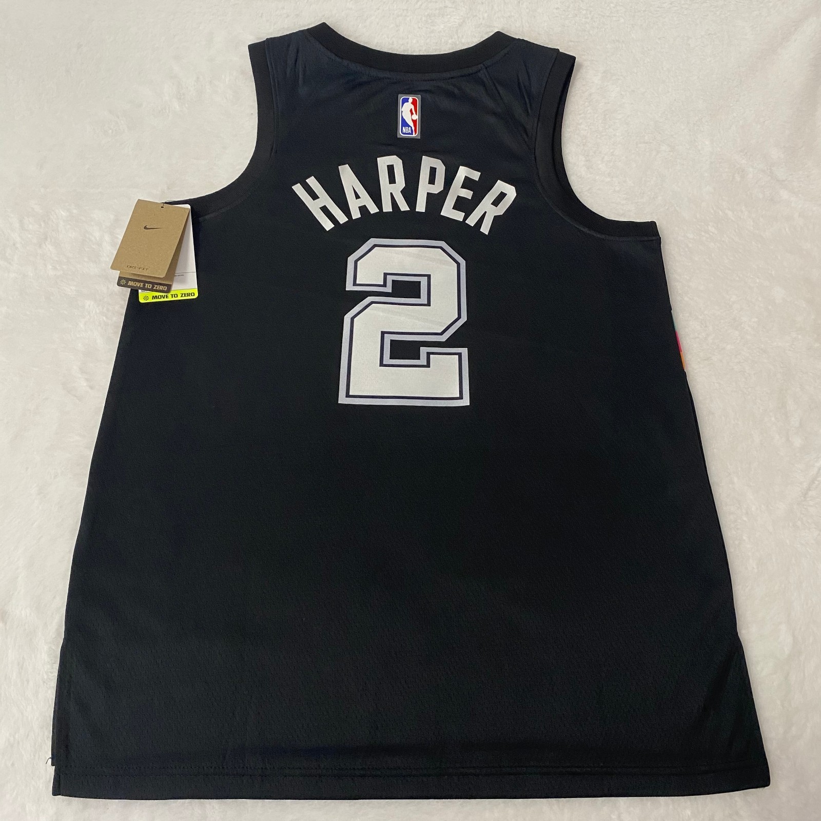 Dylan Harper #2 jersey. Heat-pressed. Men’s. Black fan jersey. Sizes S-2XL.