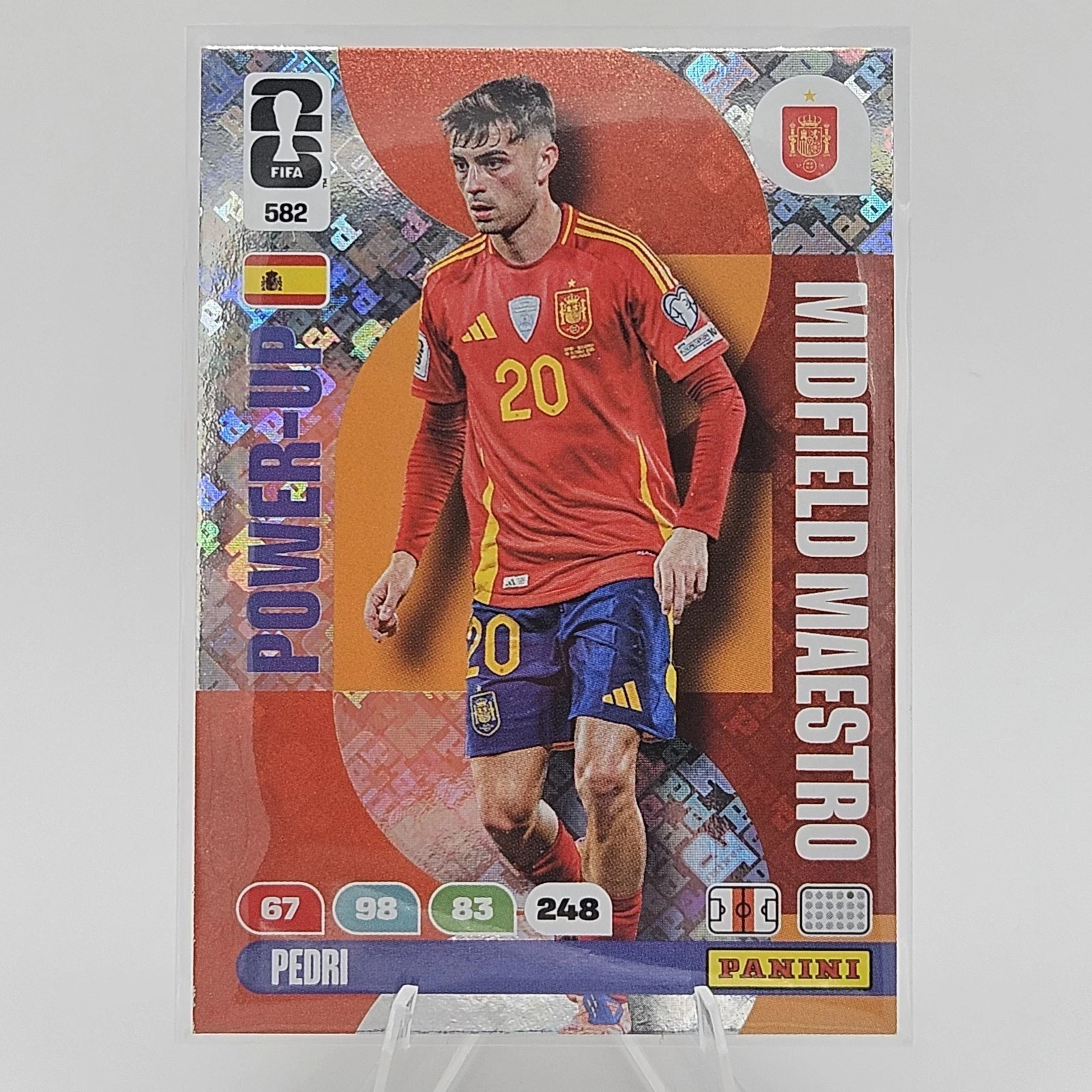 Pedri Panini Adrenalyn XL World Cup 2026 Midfield Maestro Spain España 582