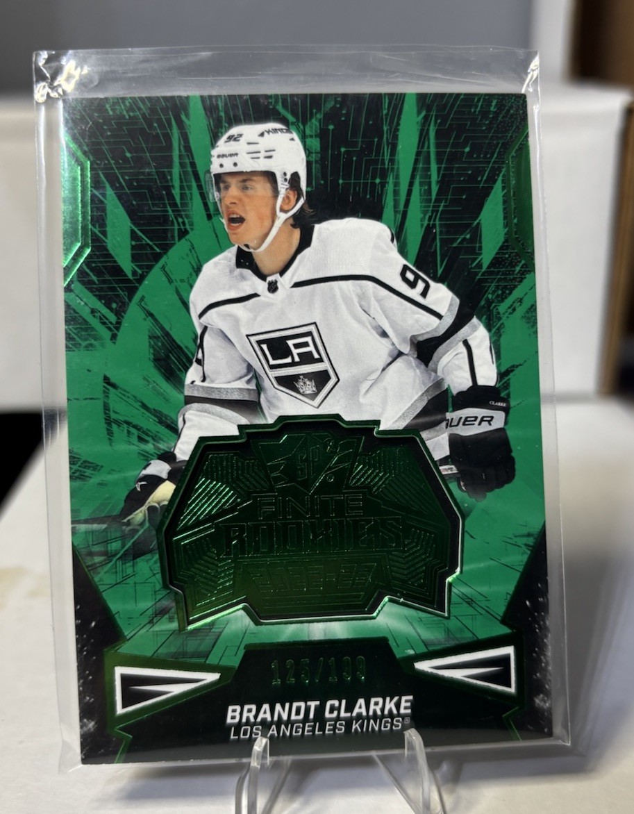 2022-23 SPx Finite Green Brandt Clarke Rookie 125/199 #F-49 Los Angeles Kings