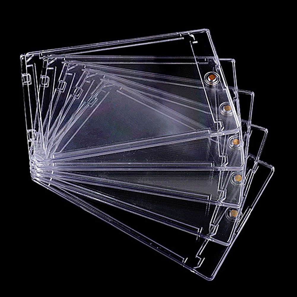 1-10X Magnetic Card Holders 35PT-360PT For Trading Sports Card Protectors Sleeve