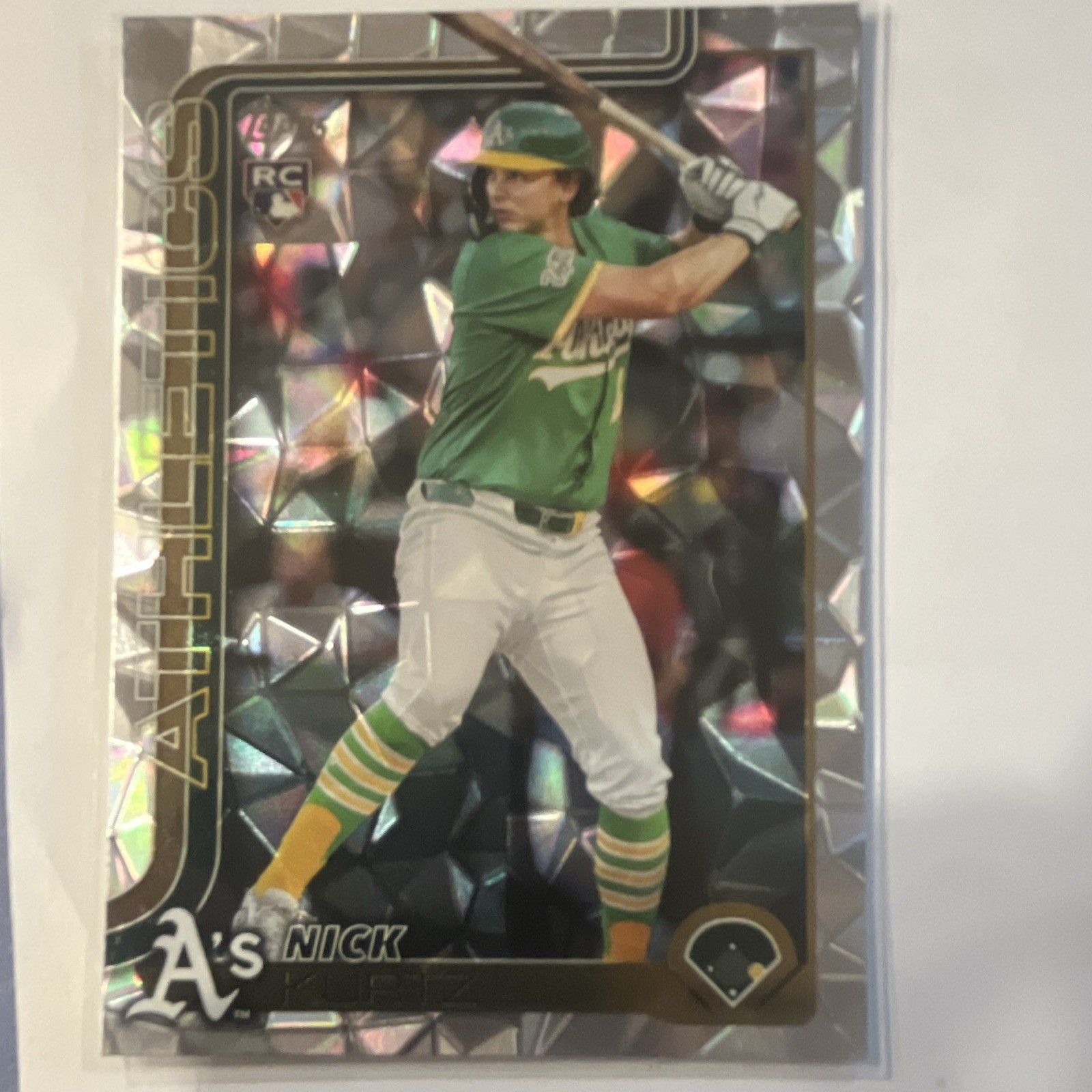 Topps Update Series 2025 Nick Kurtz Diamante Foil Rookie Card #US201