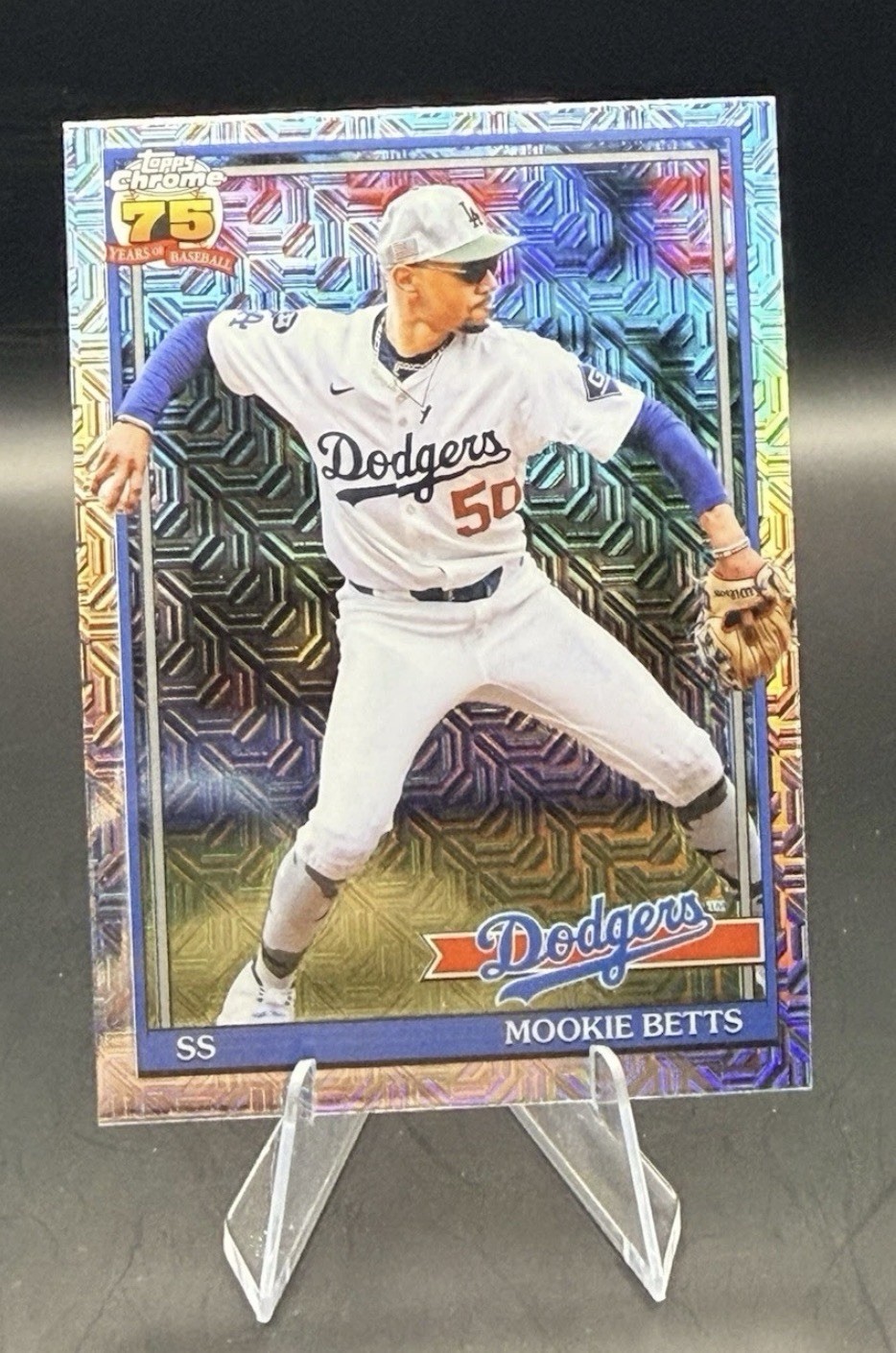 2026 Topps Series 1- Mookie Betts Silver Pack Mojo Refractor #91C-95 LA Dodgers