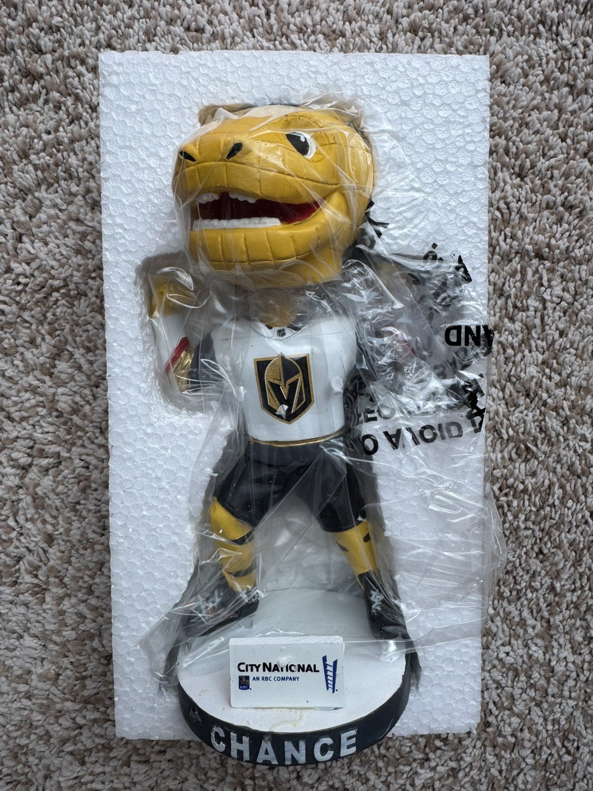 Vegas Golden Knights – Mascot Chance Bobblehead SGA (2/19/2018) – Mint – In Box