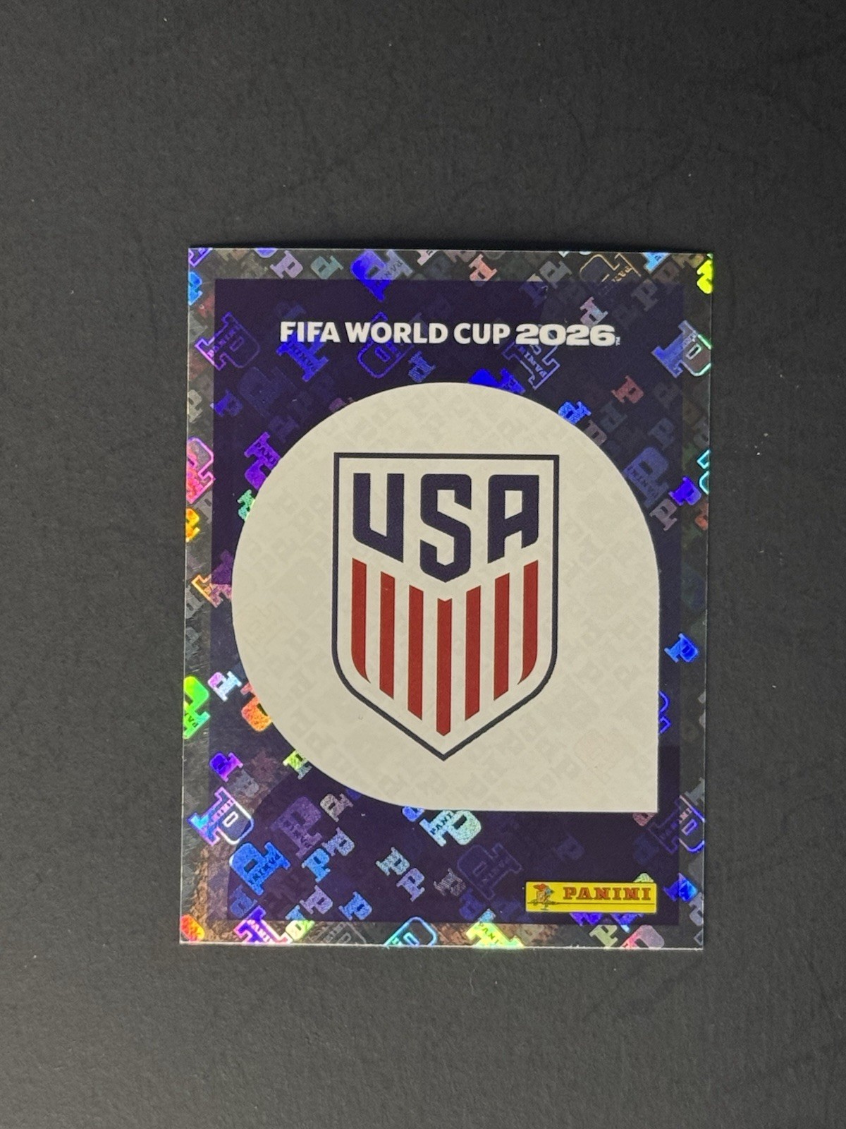 2026 FIFA World Cup Panini Sticker USA Team Logo Foil USA 1