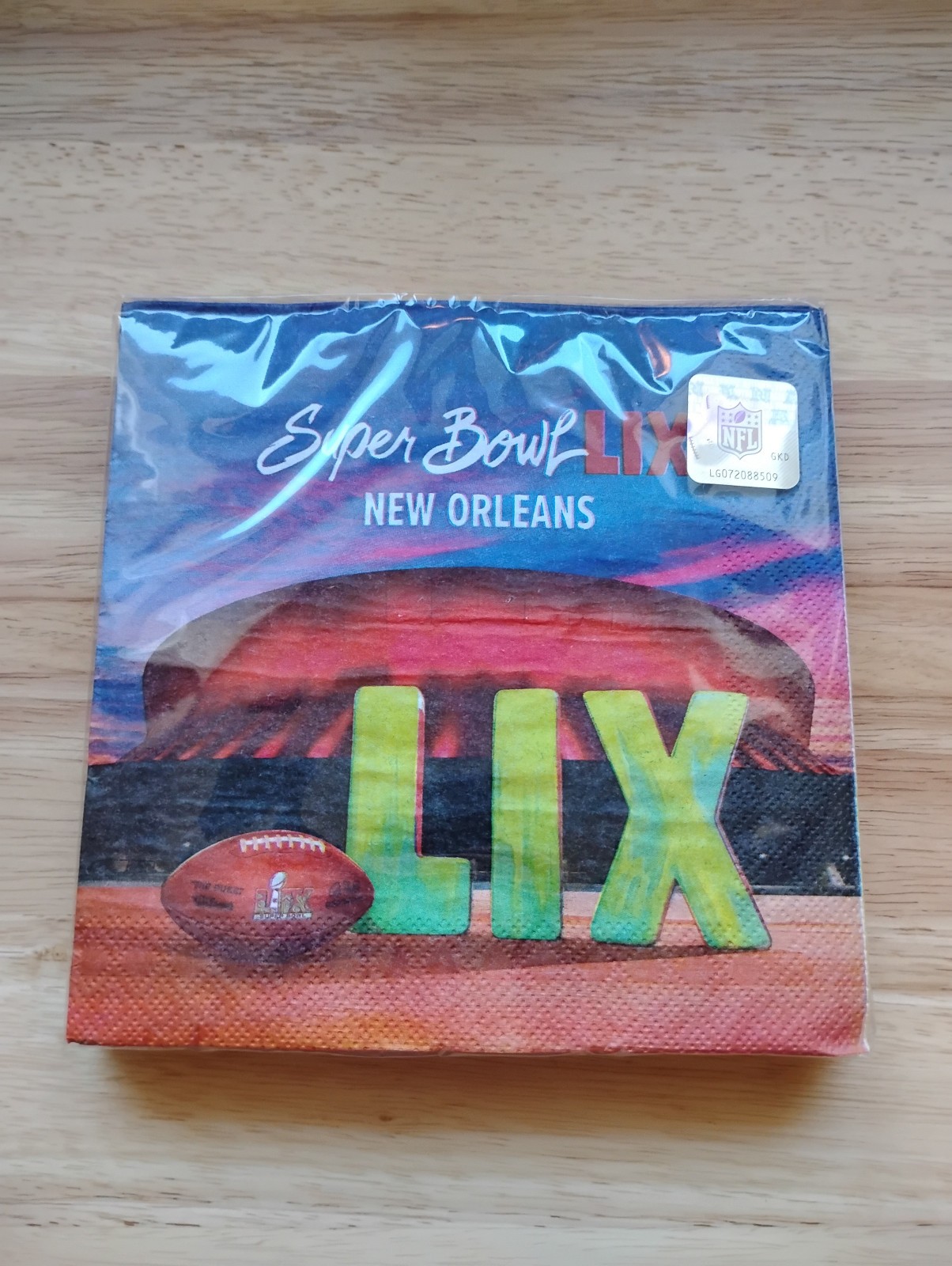 NFL Super Bowl LIX (Eagles vs Chiefs) Paper Napkins 16 – 2 ply, 12 7/8″x 12 3/4″