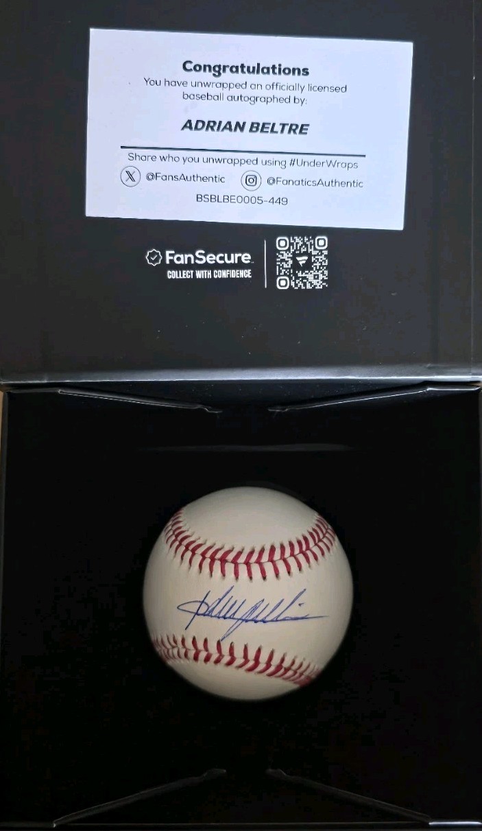 Adrian Beltre Rangers Signed Baseball – Fanatics Authentic