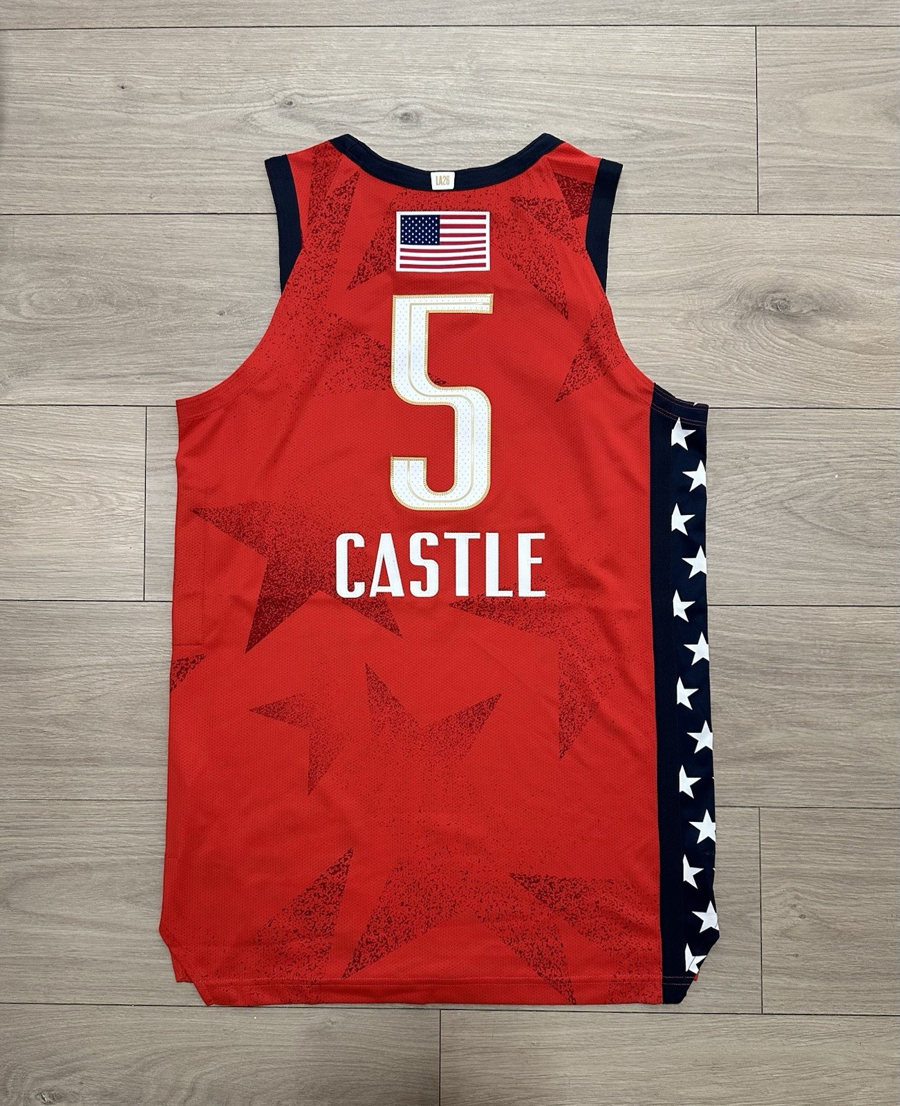 San Antonio Spurs Team Issued Stephon Castle all-Star Prototype Pro Cut Jersey