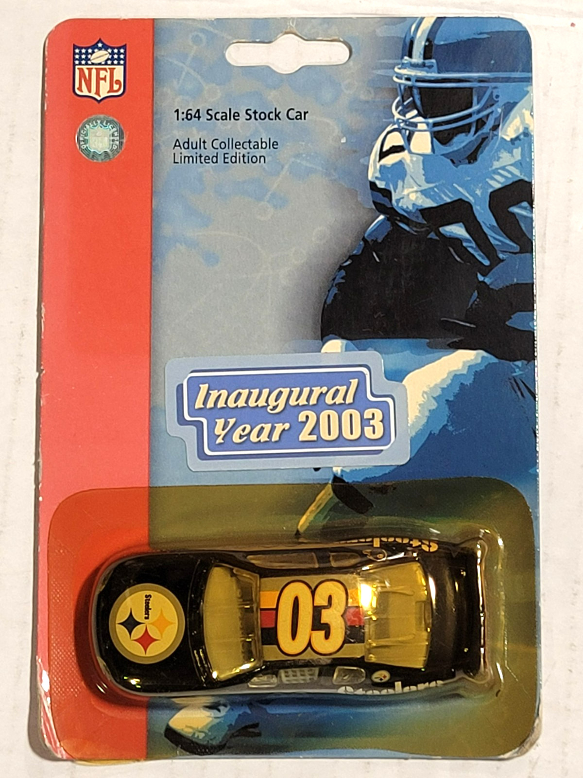 NFL Pittsburgh Steelers 1:64 Scale Die Cast Stock Car, New (2003 Issue)