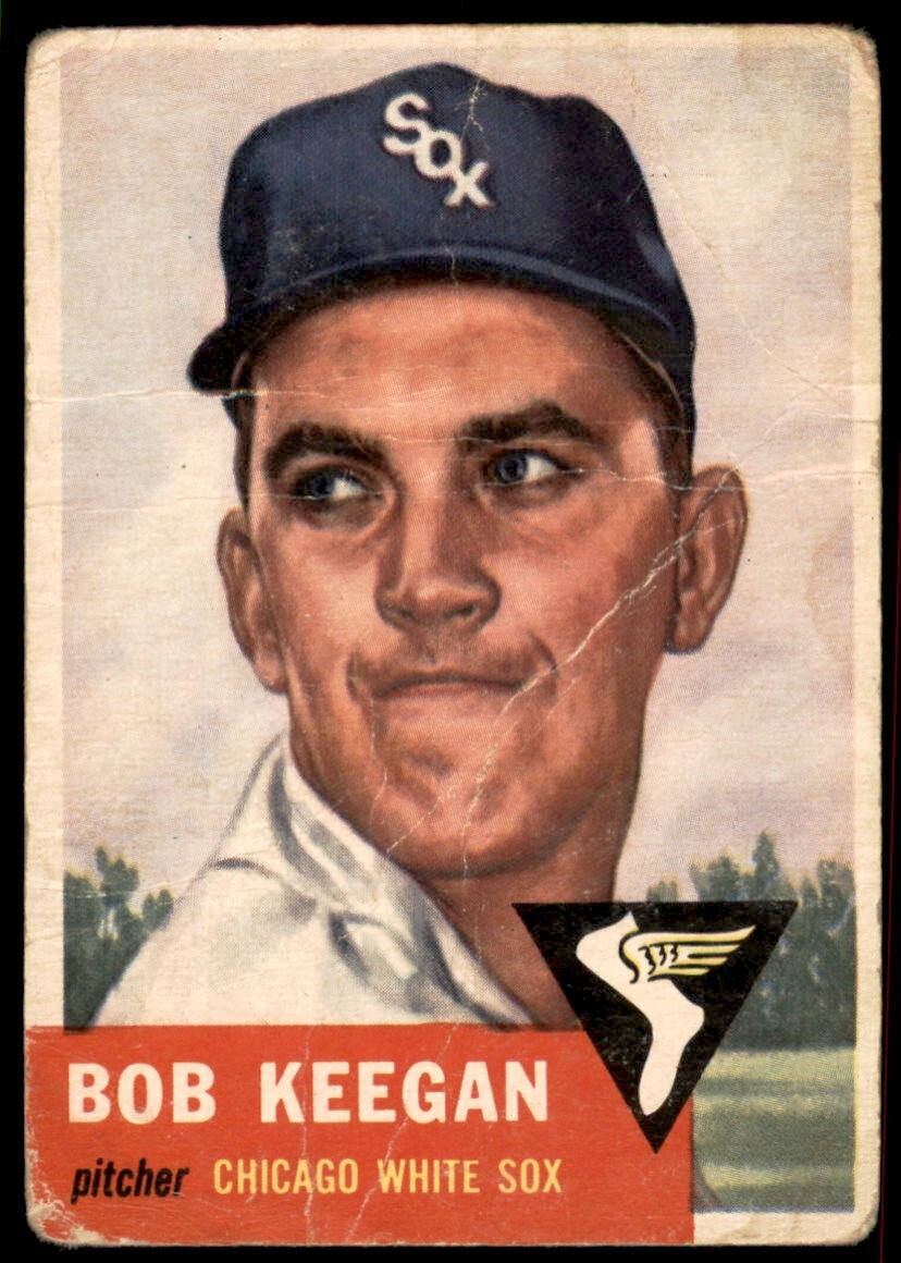 1953 Topps #196 Bob Keegan Chicago White Sox G (Well Played)
