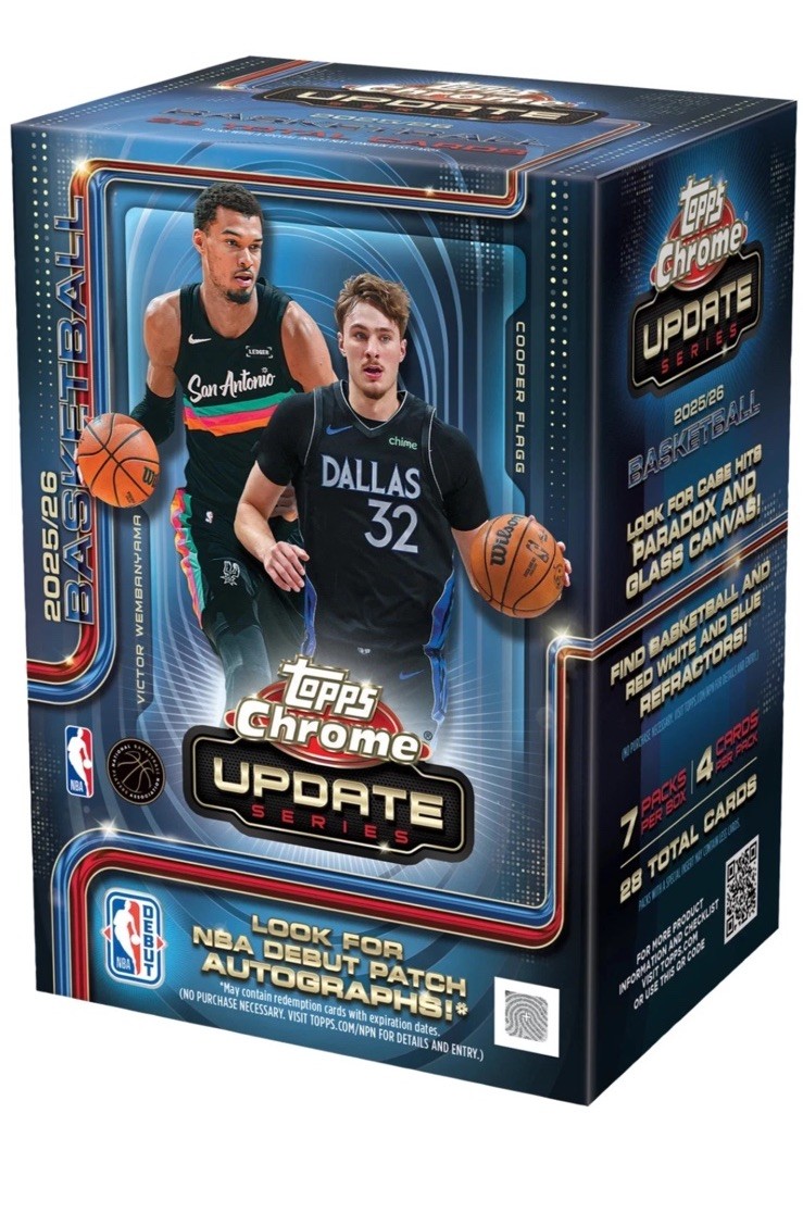 2025-26 TOPPS CHROME UPDATE Basketball VALUE BLASTER BOX NBA New Presale