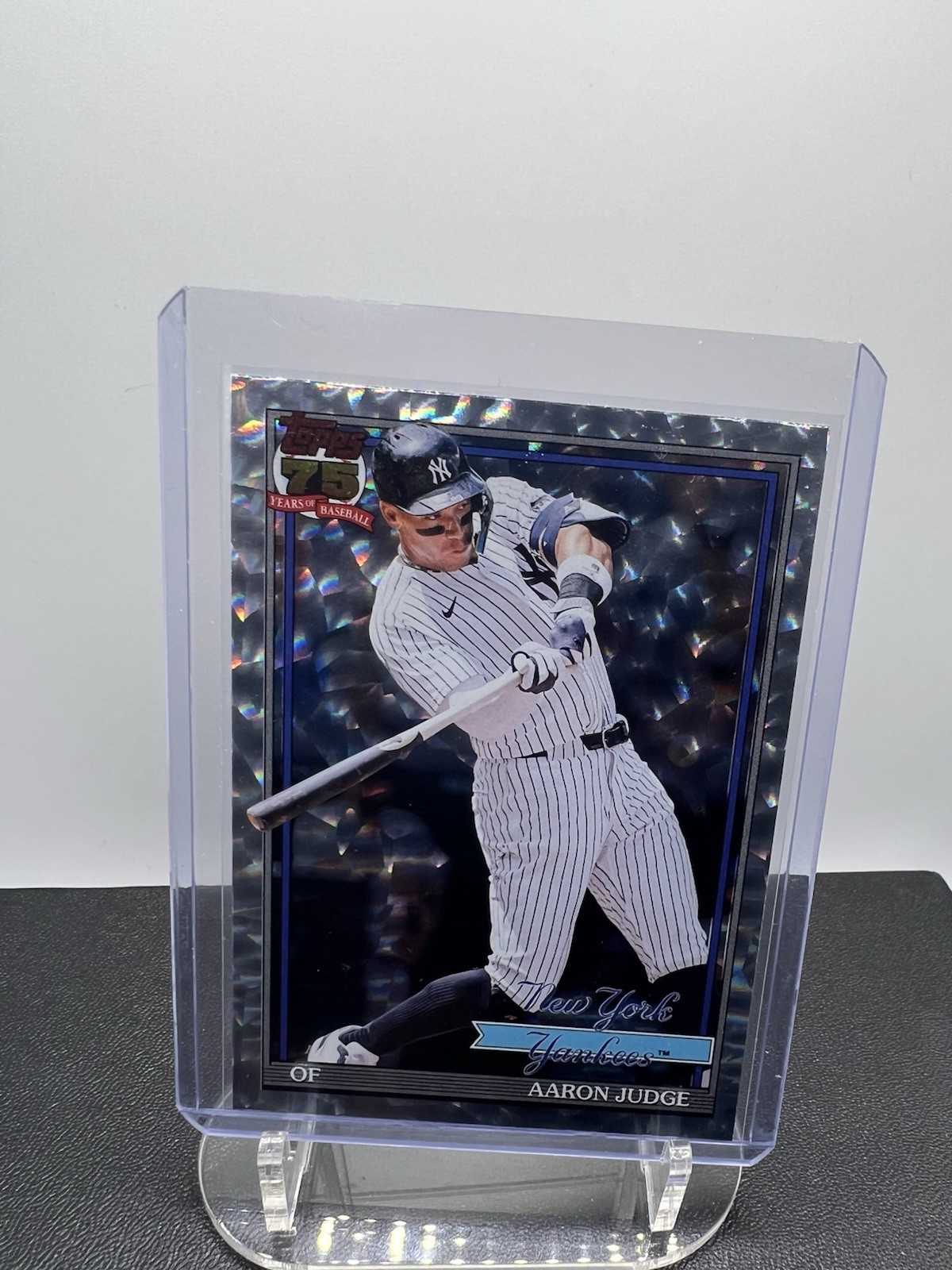 Topps 2026 Series 1 75th Anniversary Foil Insert #T91-34 Aaron Judge Yankees