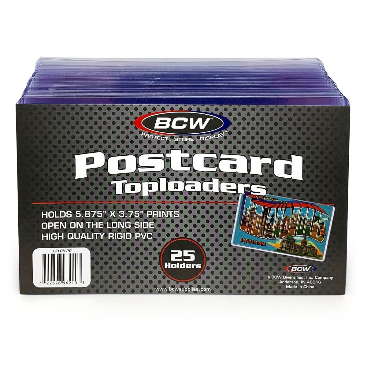 25 BCW Postcard Top load Holders Rigid PVC Plastic Protectors for 6×4 Prints