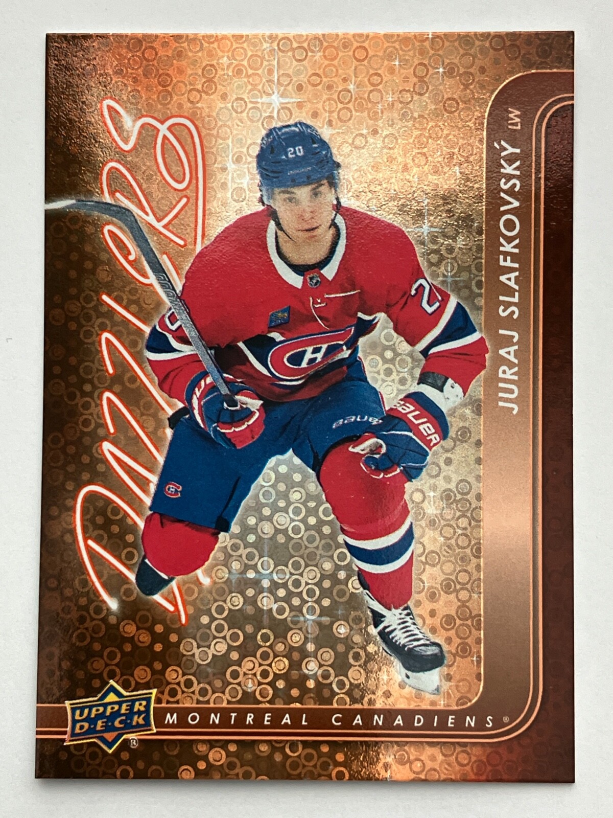 2024-25 Upper Deck Hockey Blue, Orange Dazzlers. Pick from list