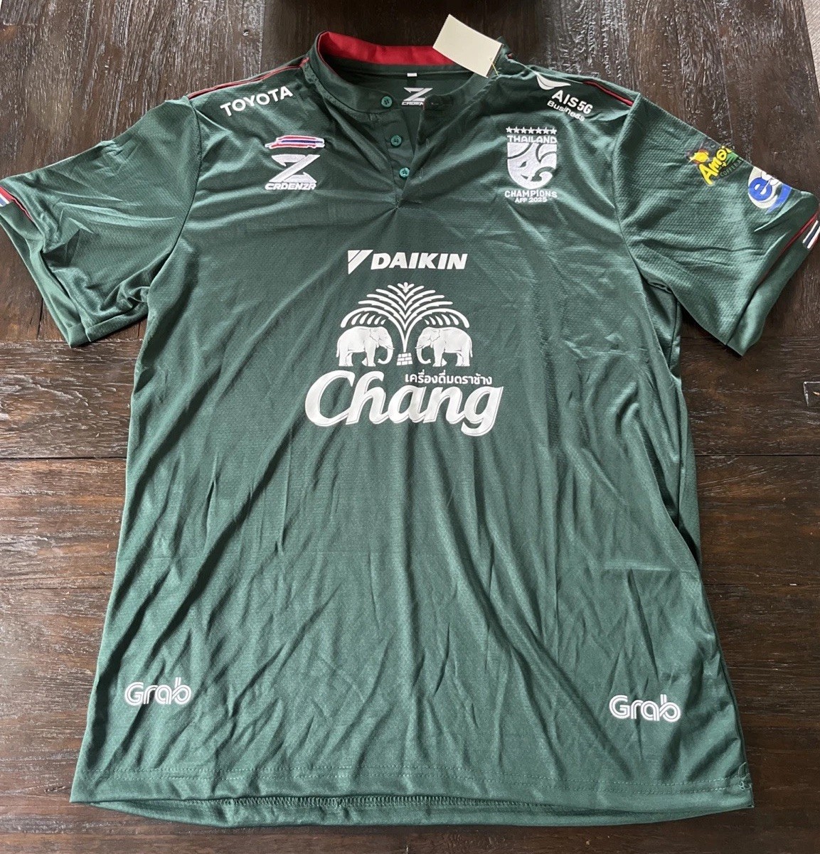 Thailand Cadenza National Team Soccer Jersey Futbol Polo Shirt Mens Size 3XL