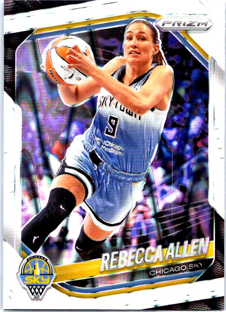 2025 Panini Prizm WNBA #67 Rebecca Allen White Seismic Prizms