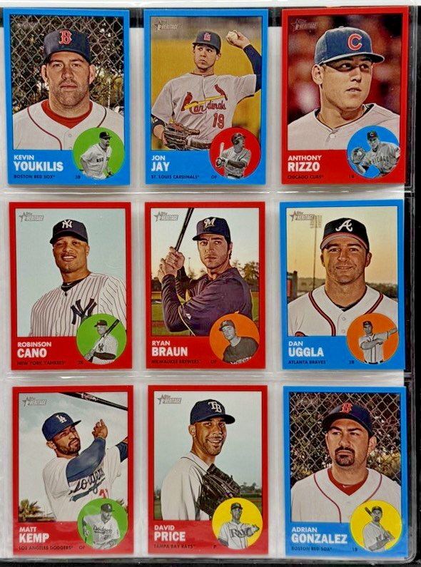 2012 Topps Heritage COMPLETE SET 1-500 + COMPLETE 57 Card Variation Set
