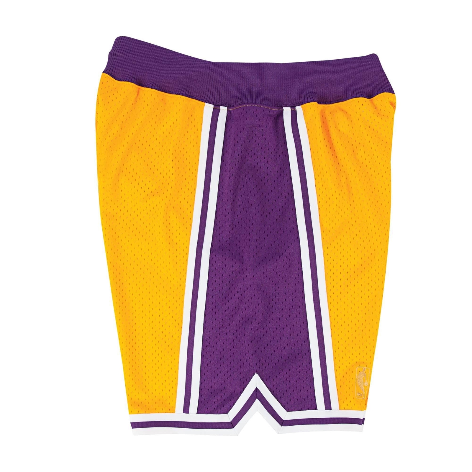 Mens Mitchell & Ness NBA Authentic Shorts Los Angeles Lakers Home 1996-97