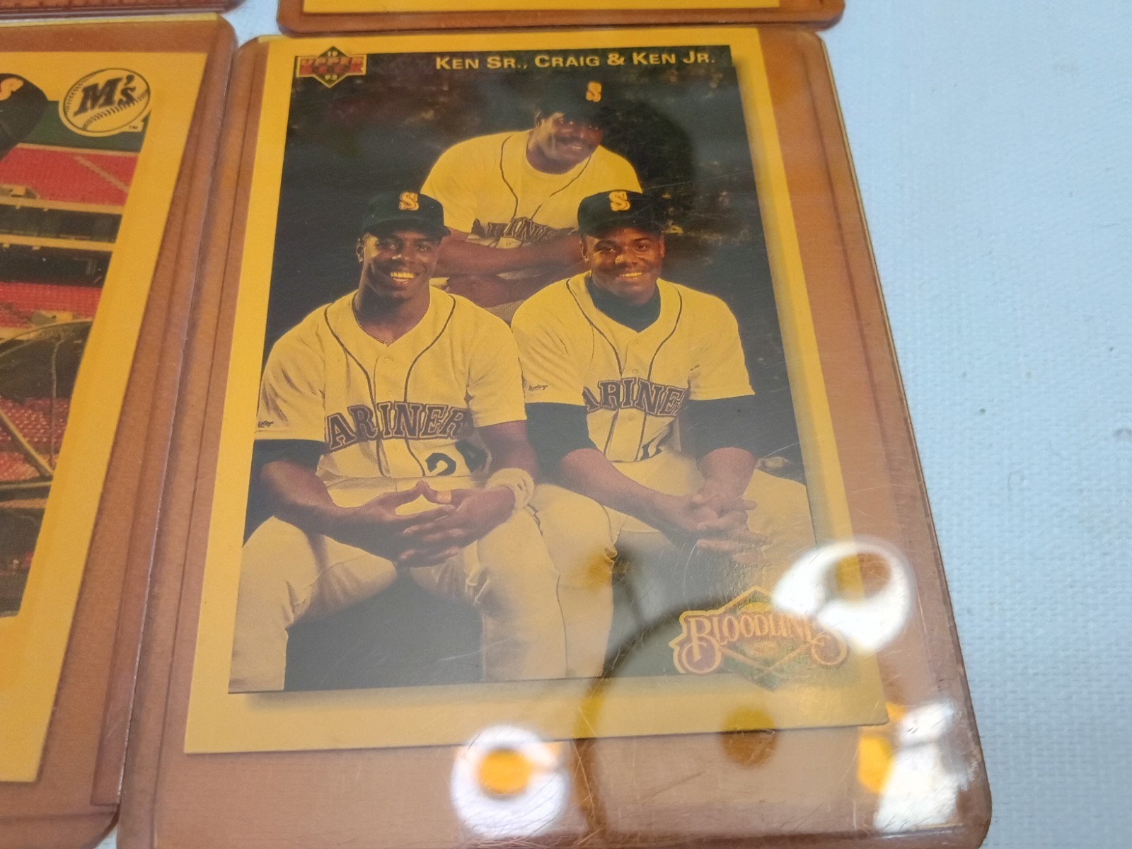 Mixed lot of Ken Griffey Jr Cards in plastic Card Holders – MLB Baseball