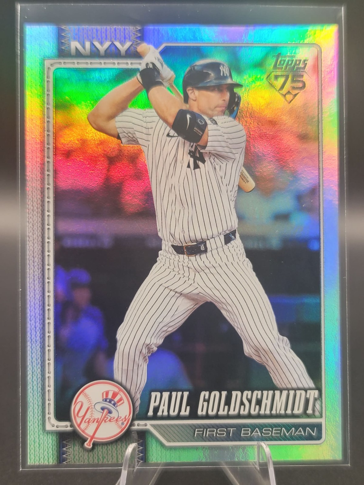 2026 Topps Series 2 Baseball #597 Paul Goldschmidt Rainbow Foil New York Yankees