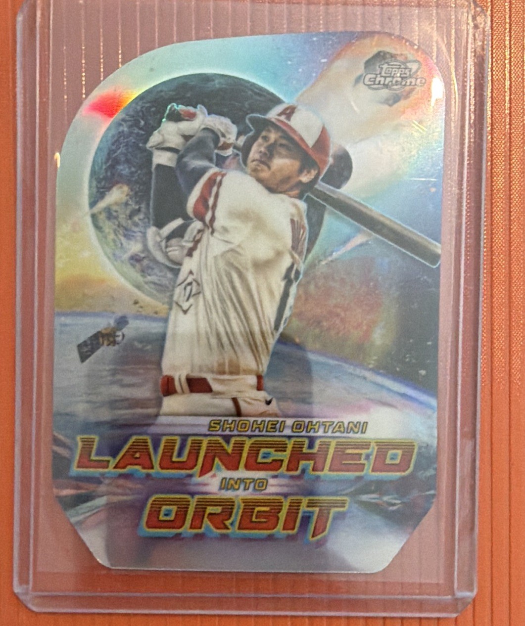 Topps 2023 Cosmic Chrome Shohei Ohtani Angels Launched Into Orbit #LIO-2