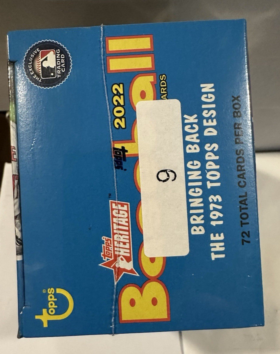 2022 Topps Heritage Baseball Blaster Box Iconic Retro 1973 Design 72 Cards Total
