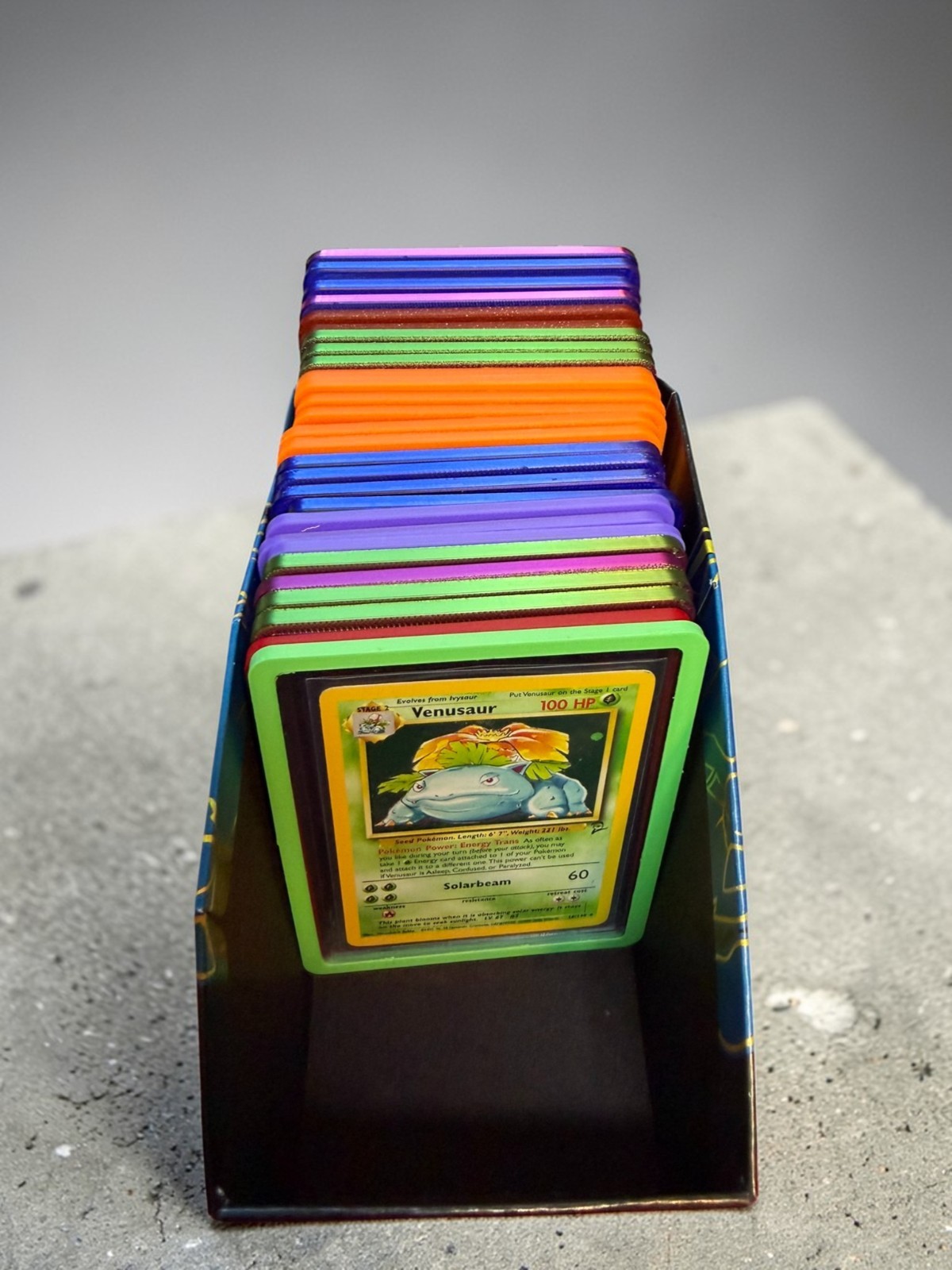 Colorful Trading Card Snap on Toploader Bumper 5 Pack. *Toploaders Included*