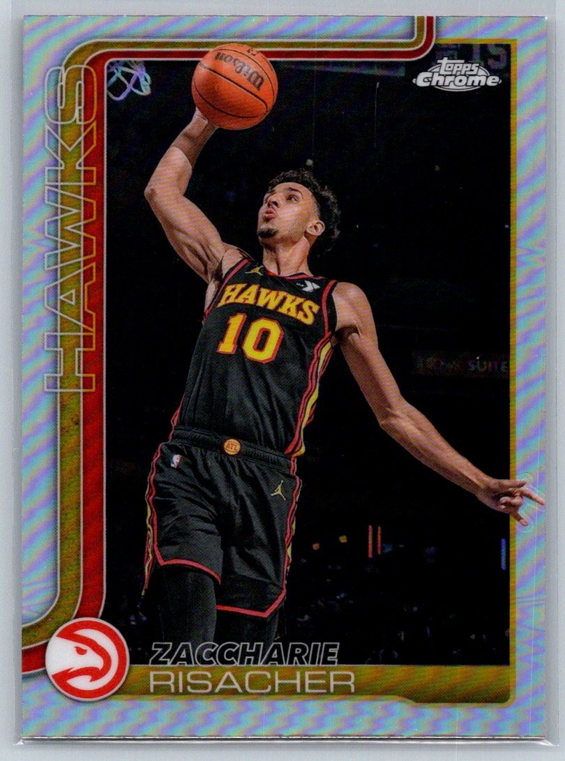 2025-26 Topps Chrome #2 Zaccharie Risacher Refractor
