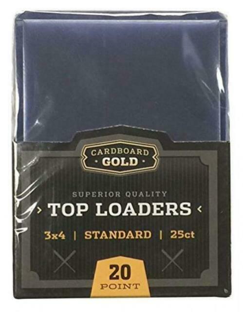 2 Packs Cardboard Gold Top Loader Card Holder (50 Count Total) 3″ x 4″