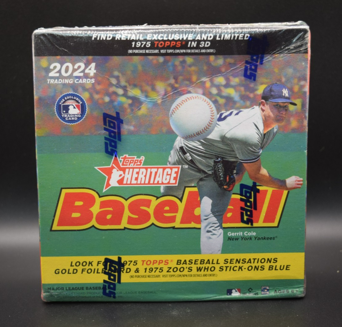 New 2024 Topps Heritage Baseball Factory Sealed Mega Monster Box 135 CARDS!