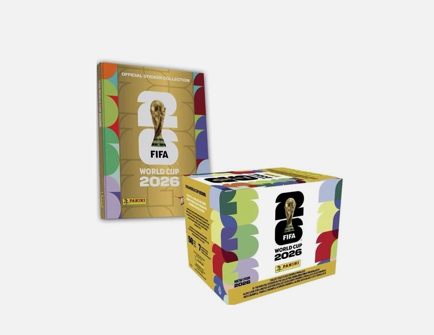 PRESALE FIFA World Cup 2026 Stickers 50-Pack Box Gold Limited & Hardcover Album