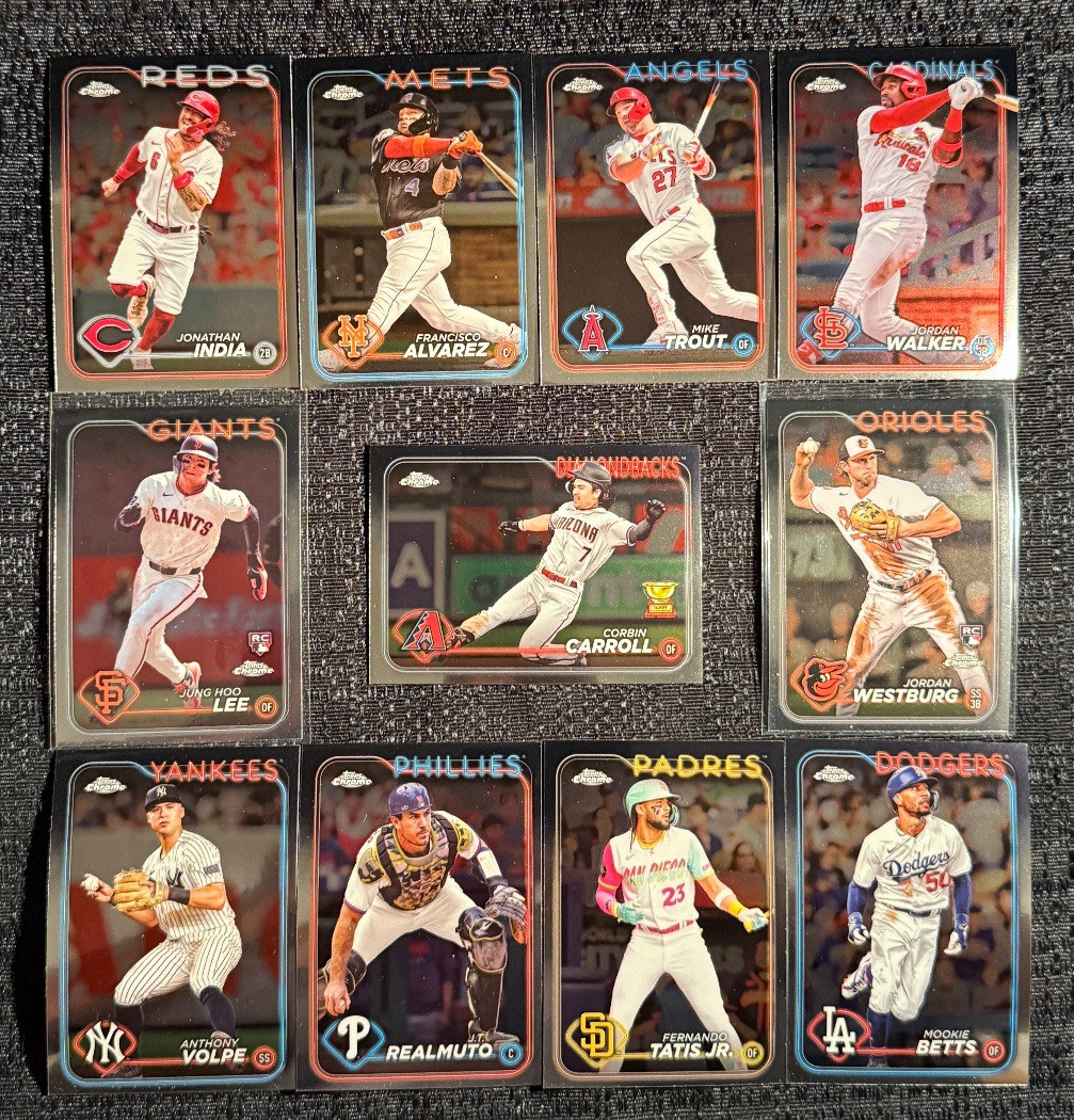 2024 Topps Chrome Base Complete Your Set You Pick Baseball Card #151-300 MLB