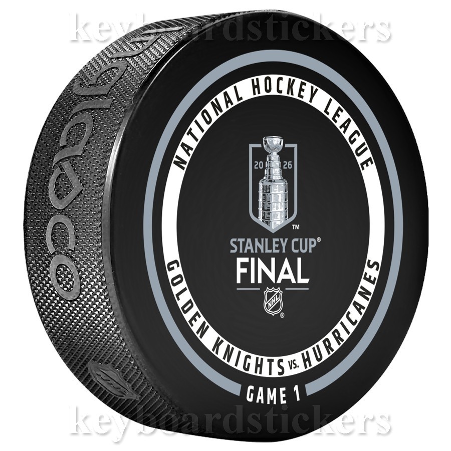 2026 NHL Stanley Cup Final Game Puck Vegas Golden Knights vs Carolina Hurricanes