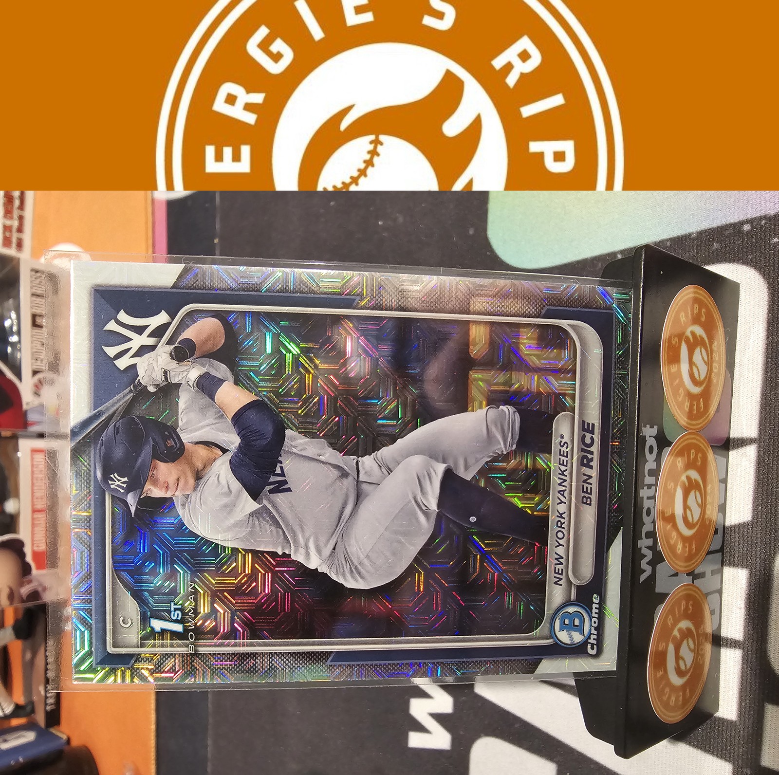 2024 Bowman Chrome #BCP-186 Ben Rice Prospects Mojo Refractors