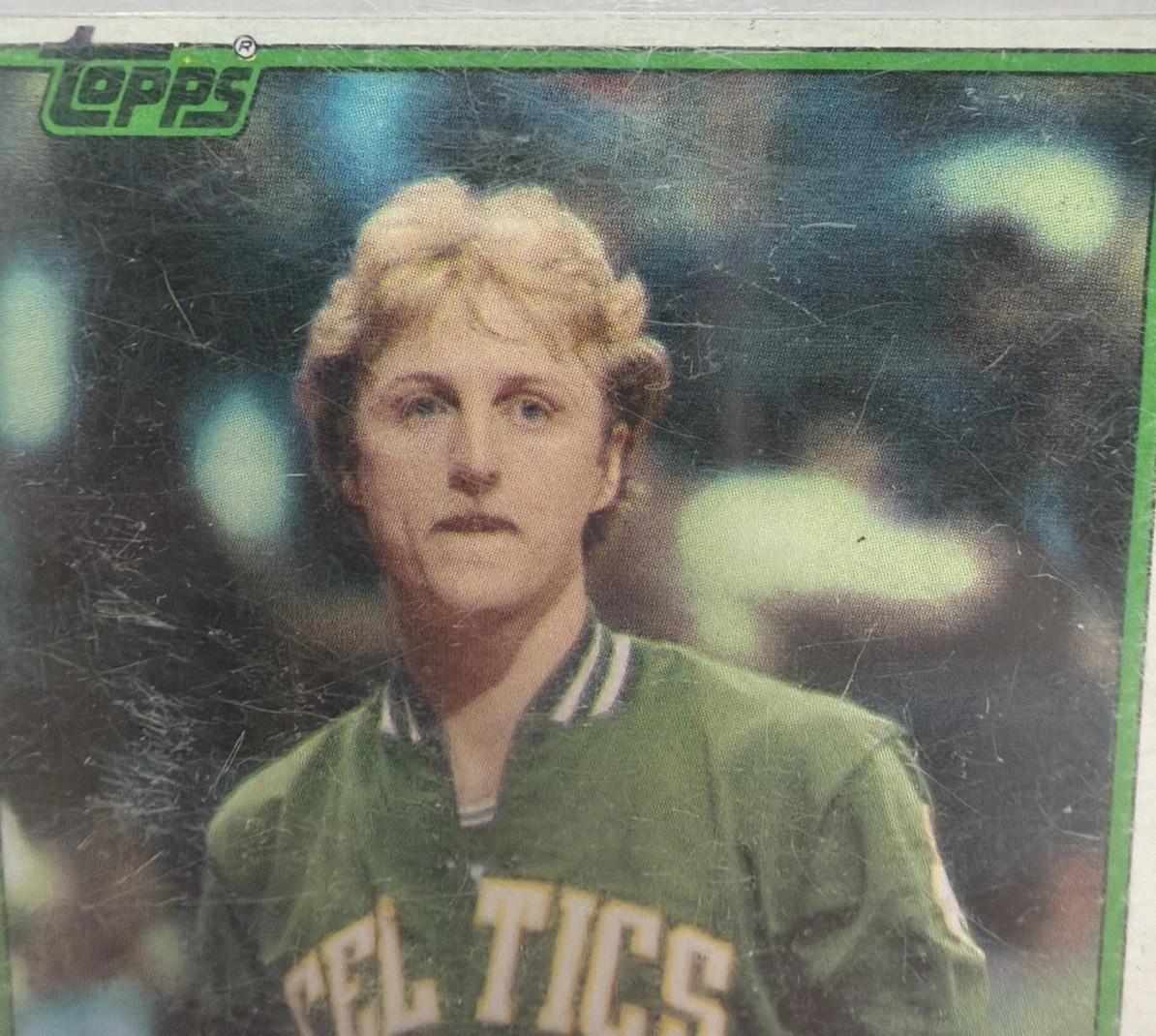 Topps 1981 Larry Bird #4 Boston Celtics Base Set Card /Screw Down Case